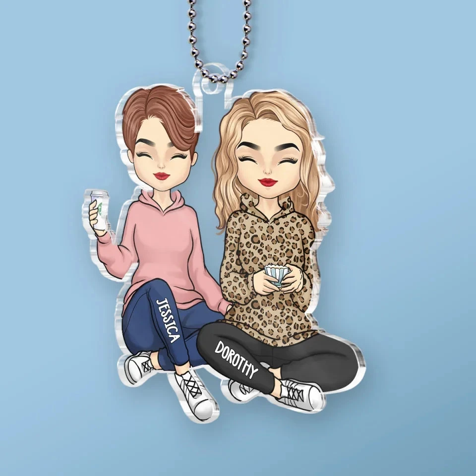 Forever Grateful For You - Bestie Personalized Custom Car Ornament - Acrylic Custom Shaped - Gift For Best Friends, BFF, Sisters 3 Forever Grateful For You - Bestie Personalized Custom Car Ornament - Acrylic Custom Shaped - Gift For Best Friends, BFF, Sisters - Image 3