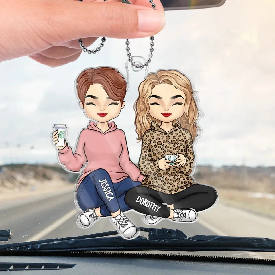 Forever Grateful For You - Bestie Personalized Custom Car Ornament - Acrylic Custom Shaped - Gift For Best Friends, BFF, Sisters 4 Forever Grateful For You - Bestie Personalized Custom Car Ornament - Acrylic Custom Shaped - Gift For Best Friends, BFF, Sisters - Image 4