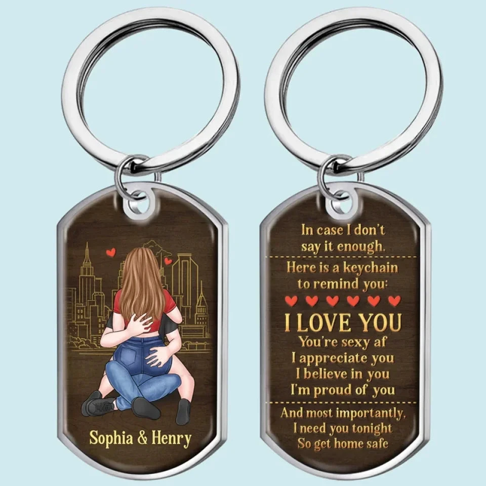 A Hug From You Feels Like Home - Couple Personalized Custom Keychain - Christmas Gift For Husband Wife, Anniversary 1 A Hug From You Feels Like Home - Couple Personalized Custom Keychain - Christmas Gift For Husband Wife, Anniversary