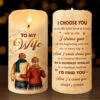 I'd Find You And I'd Choose You - Couple Personalized Custom LED Candle - Gift For Husband Wife, Anniversary