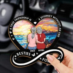 Friendship Is The Strongest Foundation - Bestie Personalized Custom Car Visor Clip - Gift For Best Friends, BFF, Sisters 6 Friendship Is The Strongest Foundation - Bestie Personalized Custom Car Visor Clip - Gift For Best Friends, BFF, Sisters -Pawfect House Store 675bbe9c1d7ad