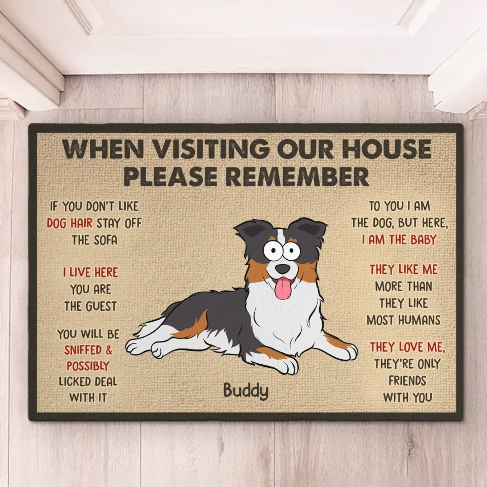 Dogs Make The Best Housemates - Dog Personalized Custom Home Decor Decorative Mat - House Warming Gift For Pet Owners, Pet Lovers 2 Dogs Make The Best Housemates - Dog Personalized Custom Home Decor Decorative Mat - House Warming Gift For Pet Owners, Pet Lovers - Image 2