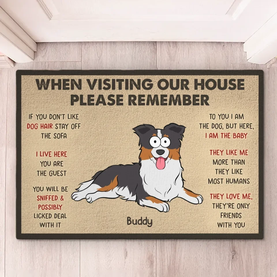 Dogs Make The Best Housemates - Dog Personalized Custom Home Decor Decorative Mat - House Warming Gift For Pet Owners, Pet Lovers 5 Dogs Make The Best Housemates - Dog Personalized Custom Home Decor Decorative Mat - House Warming Gift For Pet Owners, Pet Lovers - Image 5