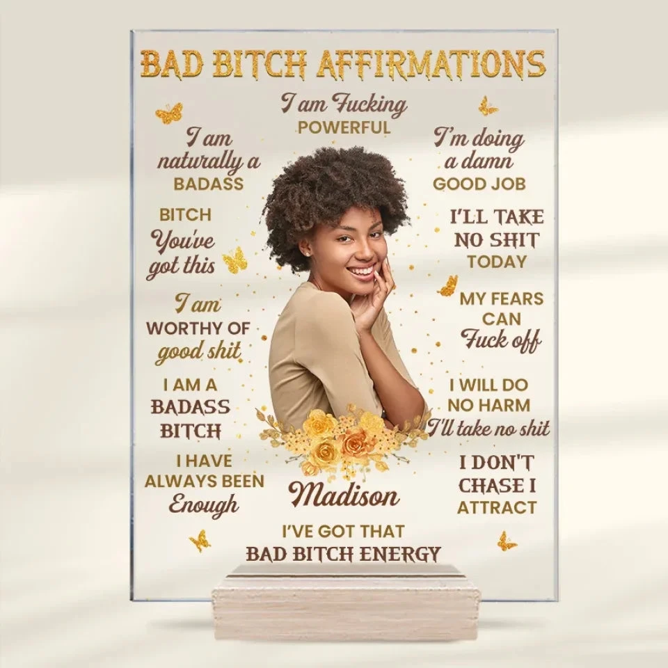 Custom Photo I Don't Chase I Attract Self-Love - Affirmation Personalized Custom Rectangle Shaped Acrylic Plaque - Gift For Yourself 1 Custom Photo I Don't Chase I Attract Self-Love - Affirmation Personalized Custom Rectangle Shaped Acrylic Plaque - Gift For Yourself