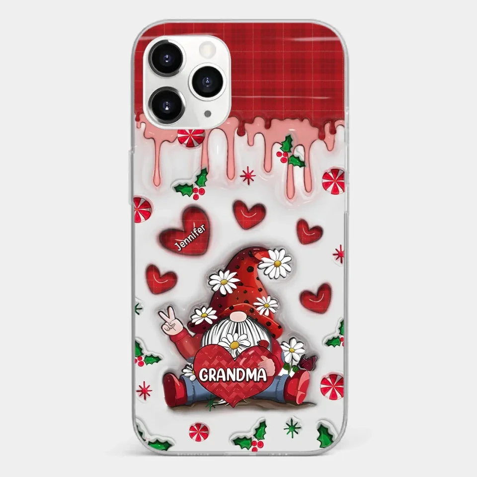 Gnome One Loves Like Grandma - Family Personalized Custom 3D Inflated Effect Printed Clear Phone Case - Christmas Gift For Grandma 7 Gnome One Loves Like Grandma - Family Personalized Custom 3D Inflated Effect Printed Clear Phone Case - Christmas Gift For Grandma - Image 7
