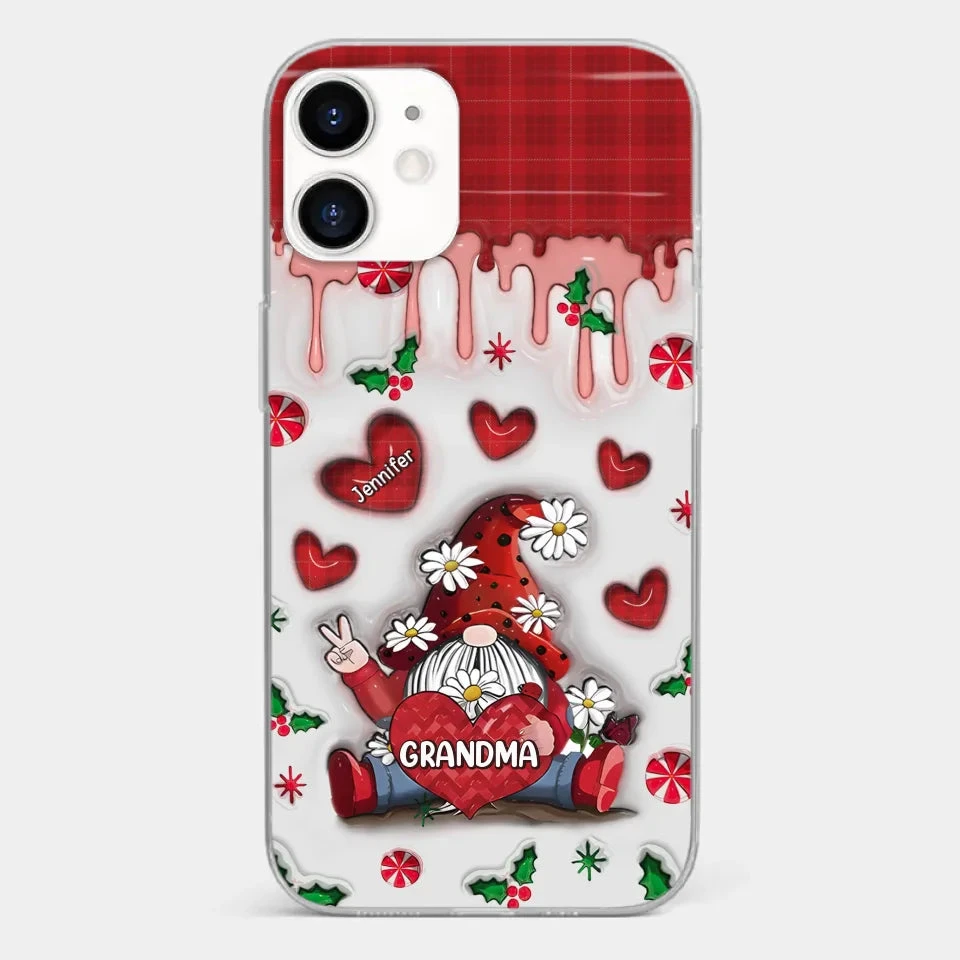 Gnome One Loves Like Grandma - Family Personalized Custom 3D Inflated Effect Printed Clear Phone Case - Christmas Gift For Grandma 10 Gnome One Loves Like Grandma - Family Personalized Custom 3D Inflated Effect Printed Clear Phone Case - Christmas Gift For Grandma - Image 10
