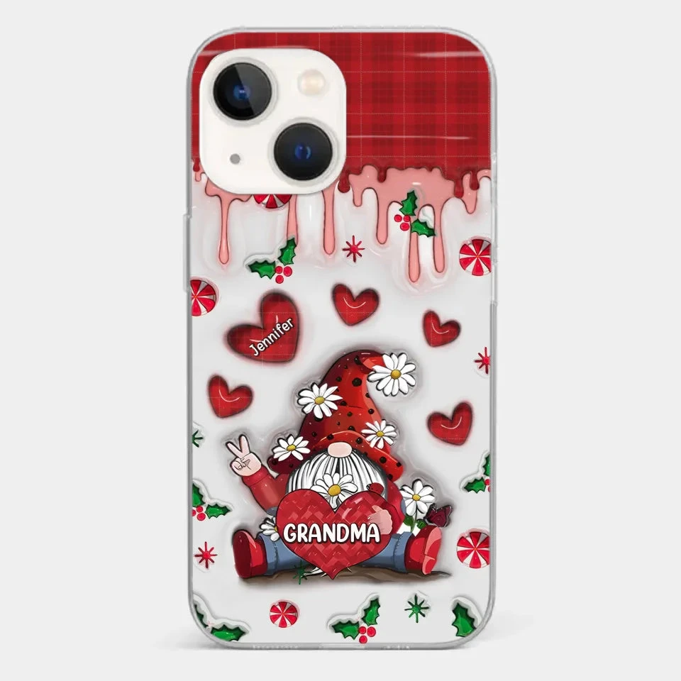 Gnome One Loves Like Grandma - Family Personalized Custom 3D Inflated Effect Printed Clear Phone Case - Christmas Gift For Grandma 18 Gnome One Loves Like Grandma - Family Personalized Custom 3D Inflated Effect Printed Clear Phone Case - Christmas Gift For Grandma - Image 18
