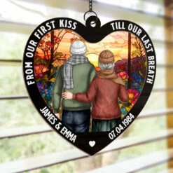 God Blessed The Broken Road - Couple Personalized Window Hanging Suncatcher Ornament - Gift For Husband Wife, Anniversary 8 God Blessed The Broken Road - Couple Personalized Window Hanging Suncatcher Ornament - Gift For Husband Wife, Anniversary -Pawfect House Store 675c11a1be12c