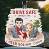 Born To Drive - Couple Personalized Custom Car Ornament - Acrylic Custom Shaped - Gift For Husband Wife, Anniversary