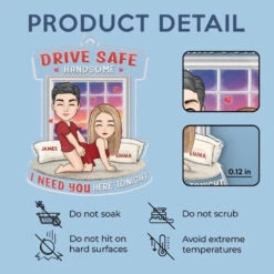 Road Trippin - Couple Personalized Custom Car Ornament - Acrylic Custom Shaped - Gift For Husband Wife, Anniversary -Pawfect House Store 675d2497e4a7b