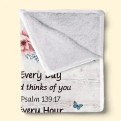 Every Day God Thinks Of You Self-Love Affirmations - Friend Personalized Custom Blanket - Gift For Best Friends, Family Members, Coworkers, Yourself -Pawfect House Store 675d9bab67943