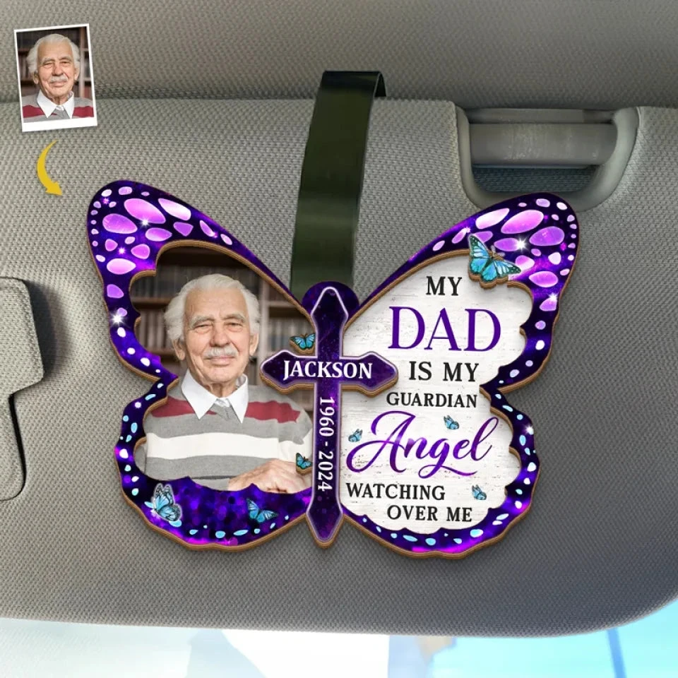 Custom Photo You’ll Always Be Our Guiding Star - Memorial Personalized Custom Car Visor Clip - Sympathy Gift For Family Members 1 Custom Photo You’ll Always Be Our Guiding Star - Memorial Personalized Custom Car Visor Clip - Sympathy Gift For Family Members