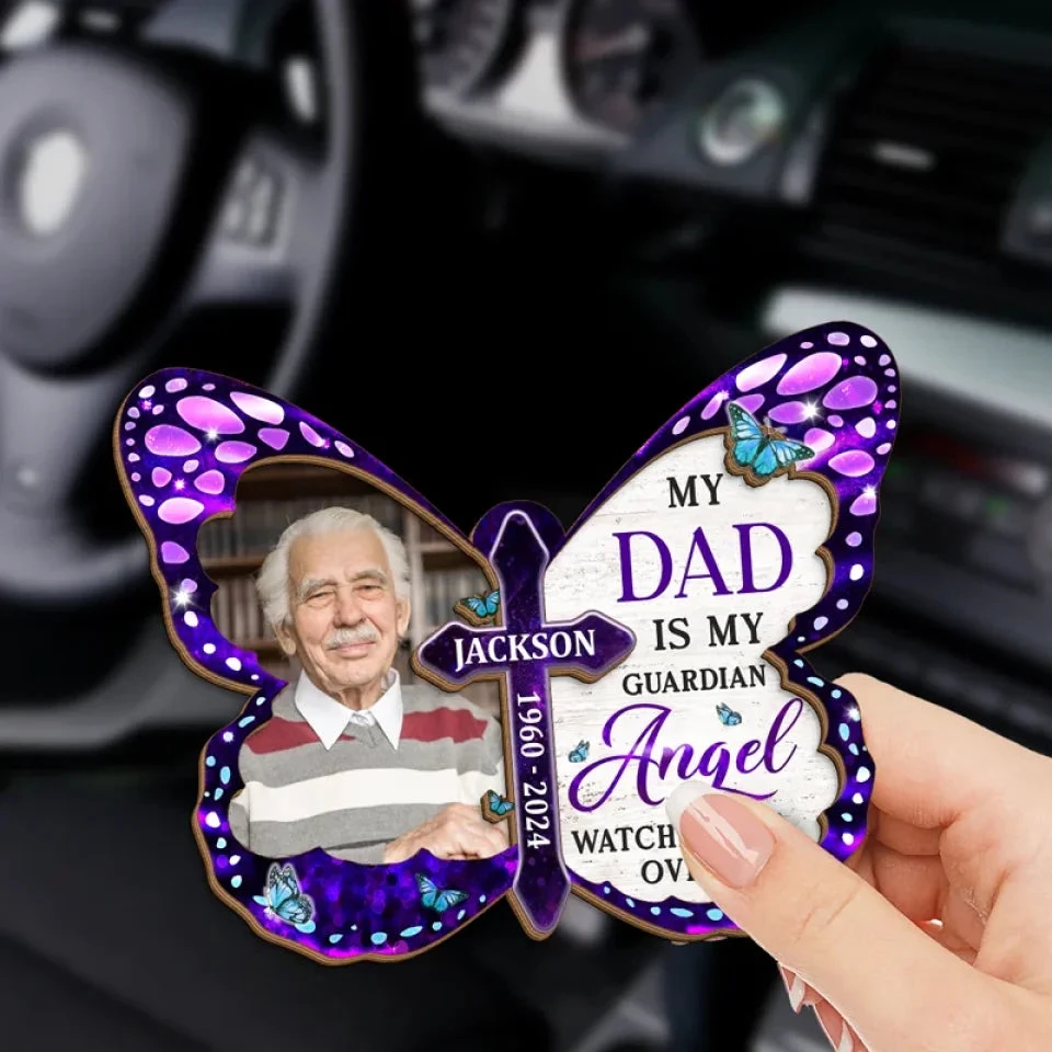 Custom Photo You’ll Always Be Our Guiding Star - Memorial Personalized Custom Car Visor Clip - Sympathy Gift For Family Members 3 Custom Photo You’ll Always Be Our Guiding Star - Memorial Personalized Custom Car Visor Clip - Sympathy Gift For Family Members - Image 3