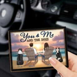 Home Is Wherever I’m With You And Our Furry Friend - Dog & Cat Personalized Custom Car Visor Clip - Gift For Couples, Pet Owners, Pet Lovers -Pawfect House Store 675feb2bebf7d