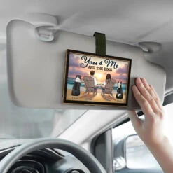 Home Is Wherever I’m With You And Our Furry Friend - Dog & Cat Personalized Custom Car Visor Clip - Gift For Couples, Pet Owners, Pet Lovers -Pawfect House Store 675feb312e021