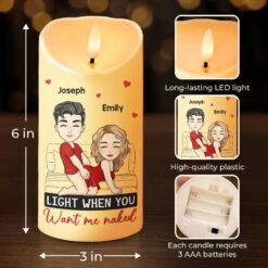 You Make My Heart Race And My Mind Wander - Couple Personalized Custom LED Candle - Gift For Husband Wife, Anniversary 7 You Make My Heart Race And My Mind Wander - Couple Personalized Custom LED Candle - Gift For Husband Wife, Anniversary -Pawfect House Store 6760ef6da74ce