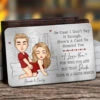 Like Rain, I Fell For You - Couple Personalized Custom Aluminum Wallet Card - Gift For Husband Wife, Anniversary