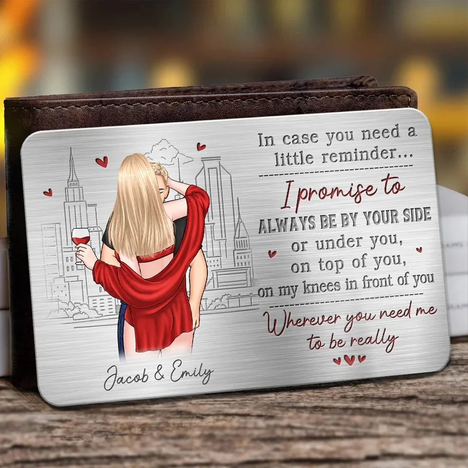 My Partner In Wine - Couple Personalized Custom Aluminum Wallet Card - Gift For Husband Wife, Anniversary 1 My Partner In Wine - Couple Personalized Custom Aluminum Wallet Card - Gift For Husband Wife, Anniversary