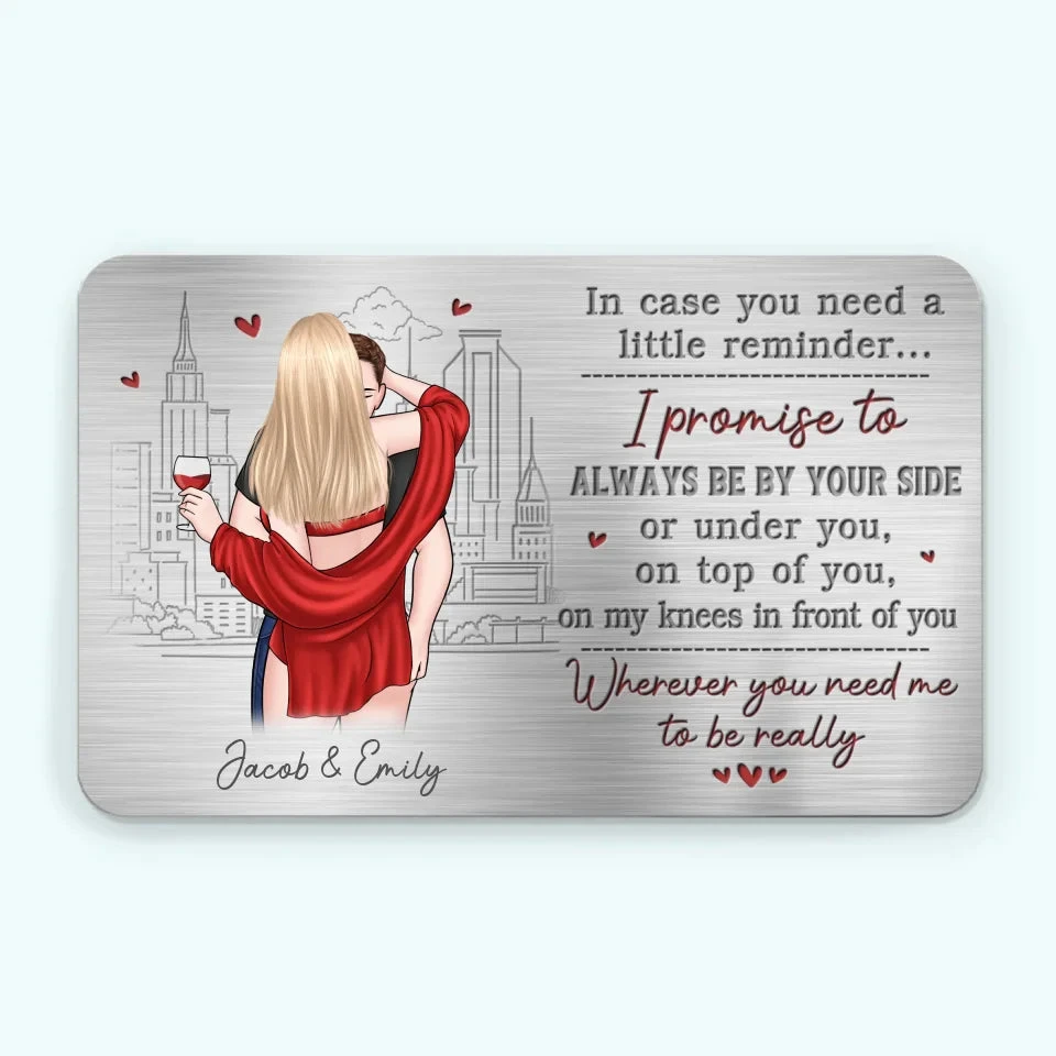 My Partner In Wine - Couple Personalized Custom Aluminum Wallet Card - Gift For Husband Wife, Anniversary 2 My Partner In Wine - Couple Personalized Custom Aluminum Wallet Card - Gift For Husband Wife, Anniversary - Image 2