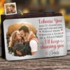 Custom Photo Happier With You - Couple Personalized Custom Aluminum Wallet Card - Gift For Husband Wife, Anniversary