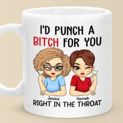 In The Sweetness Of Friendship Let There Be Laughter - Bestie Personalized Custom Mug - Gift For Best Friends, BFF, Sisters