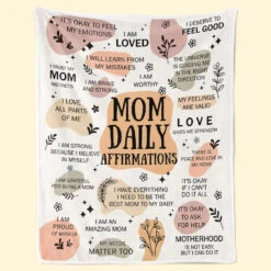 I Love All Parts Of Me - Affirmation Personalized Custom Blanket - Gift For Mom, Family Members, Yourself