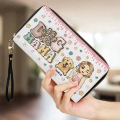 Unconditional Love Comes With Four Paws - Dog & Cat Personalized Custom 3D Inflated Effect Printed Leather Long Wallet - Gift For Pet Owners, Pet Lovers -Pawfect House Store 67617df0ae4a2