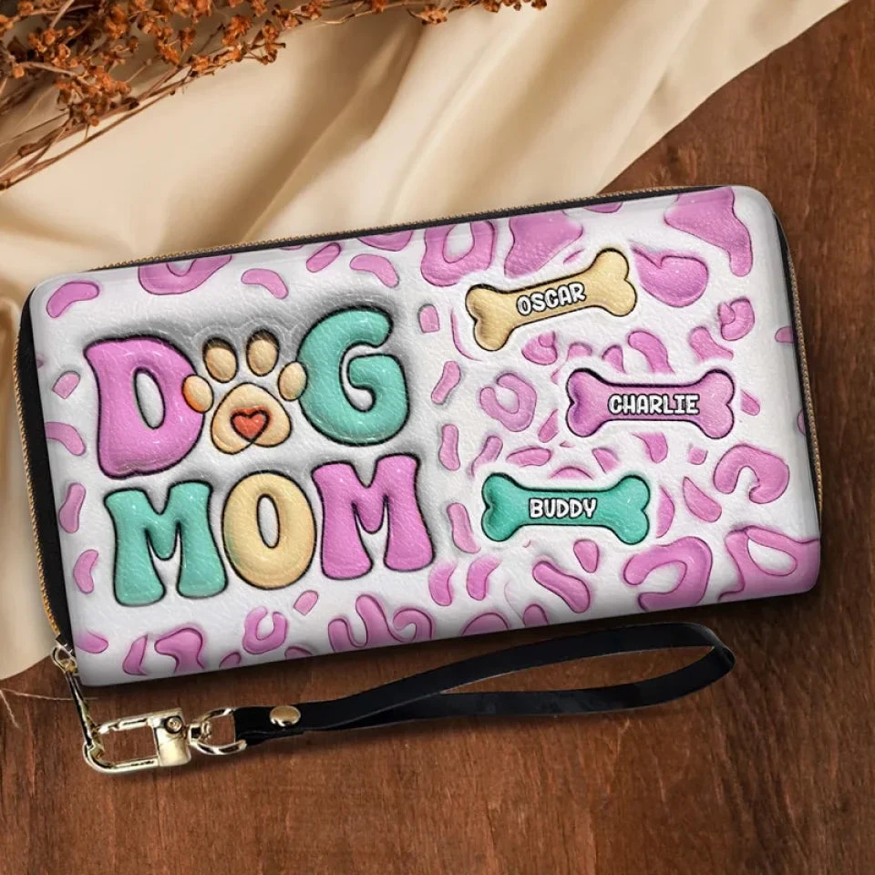 Happiness Is A Bone And A Wagging Tail - Dog Personalized Custom 3D Inflated Effect Printed Leather Long Wallet - Gift For Pet Owners, Pet Lovers 3 Happiness Is A Bone And A Wagging Tail - Dog Personalized Custom 3D Inflated Effect Printed Leather Long Wallet - Gift For Pet Owners, Pet Lovers - Image 3