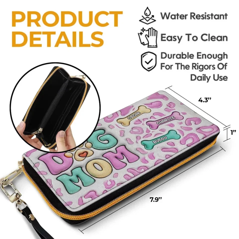 Happiness Is A Bone And A Wagging Tail - Dog Personalized Custom 3D Inflated Effect Printed Leather Long Wallet - Gift For Pet Owners, Pet Lovers 6 Happiness Is A Bone And A Wagging Tail - Dog Personalized Custom 3D Inflated Effect Printed Leather Long Wallet - Gift For Pet Owners, Pet Lovers - Image 6