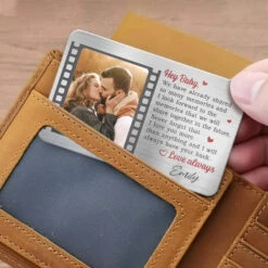 Custom Photo I Love You More Than Anything - Couple Personalized Custom Aluminum Wallet Card - Gift For Husband Wife, Anniversary -Pawfect House Store 67623fc2e8ac1