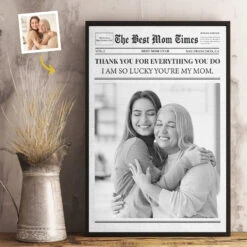 Custom Photo Forever Grateful For Your Endless Love - Family Personalized Custom Vertical Poster - Gift For Mom