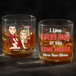 You’re My Favorite Reason To Smile - Couple Personalized Custom Whiskey Glass - Gift For Husband Wife, Anniversary