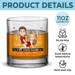 Forever Is Better With You - Couple Personalized Custom Whiskey Glass - Gift For Husband Wife, Anniversary -Pawfect House Store 676279278b71c