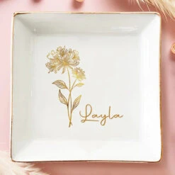 Love Is Beautiful, Friendship Is Better - Bestie Personalized Custom Jewelry Dish - Gift For Best Friends, BFF, Sisters