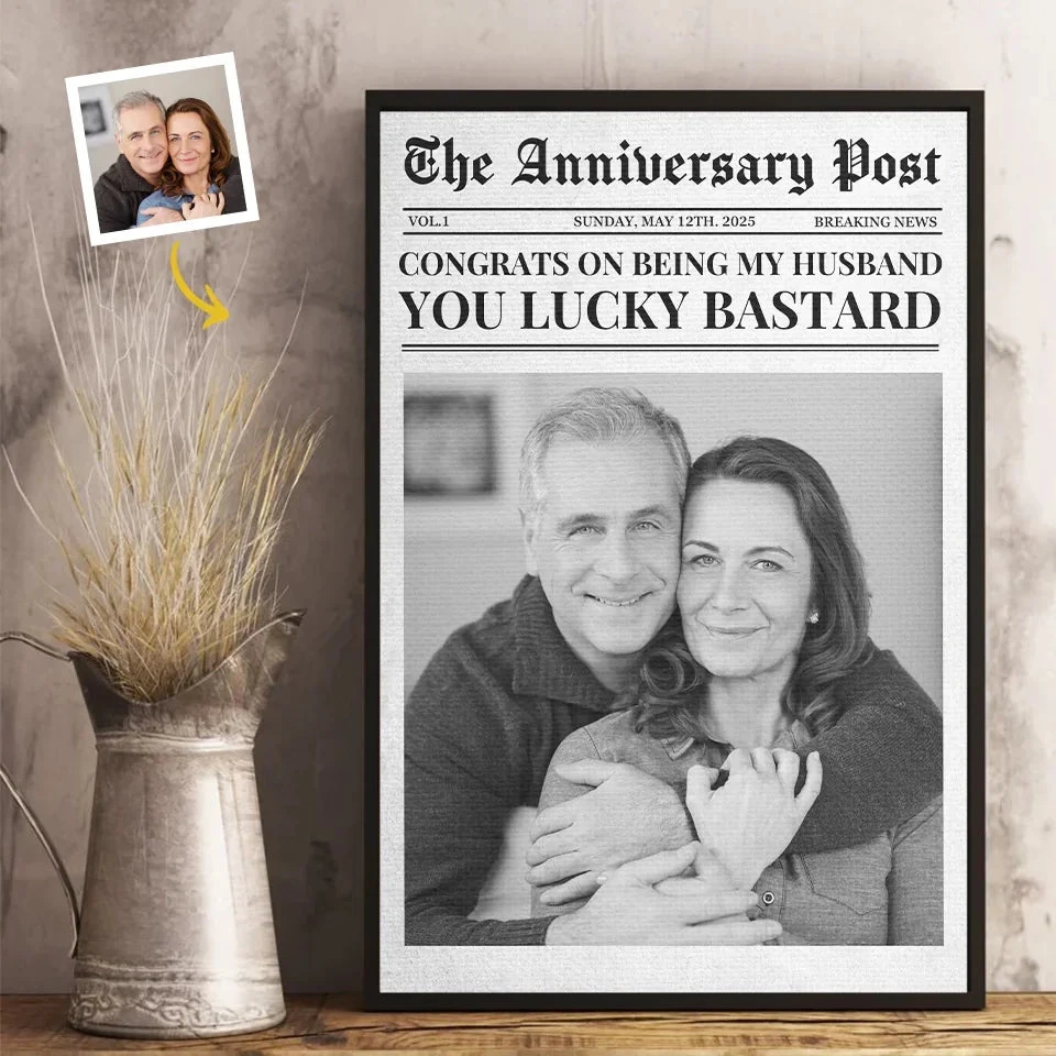 Custom Photo The Anniversary Post - Couple Personalized Custom Vertical Poster - Gift For Husband Wife, Anniversary 1 Custom Photo The Anniversary Post - Couple Personalized Custom Vertical Poster - Gift For Husband Wife, Anniversary
