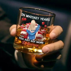In Whiskey Years You Just Got More Delicious - Couple Personalized Custom Whiskey Glass - Gift For Husband Wife, Anniversary 7 In Whiskey Years You Just Got More Delicious - Couple Personalized Custom Whiskey Glass - Gift For Husband Wife, Anniversary -Pawfect House Store 676298a45a06e