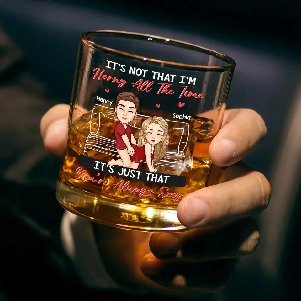 It’s Your Charm That Takes Over My Mind - Couple Personalized Custom Whiskey Glass - Gift For Husband Wife, Anniversary 3 It’s Your Charm That Takes Over My Mind - Couple Personalized Custom Whiskey Glass - Gift For Husband Wife, Anniversary - Image 3