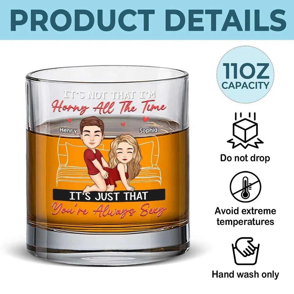 It’s Your Charm That Takes Over My Mind - Couple Personalized Custom Whiskey Glass - Gift For Husband Wife, Anniversary 5 It’s Your Charm That Takes Over My Mind - Couple Personalized Custom Whiskey Glass - Gift For Husband Wife, Anniversary - Image 5