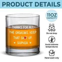 Thanks For All The Good Things - Couple Personalized Custom Whiskey Glass - Gift For Husband Wife, Anniversary 9 Thanks For All The Good Things - Couple Personalized Custom Whiskey Glass - Gift For Husband Wife, Anniversary -Pawfect House Store 67629d98b1348