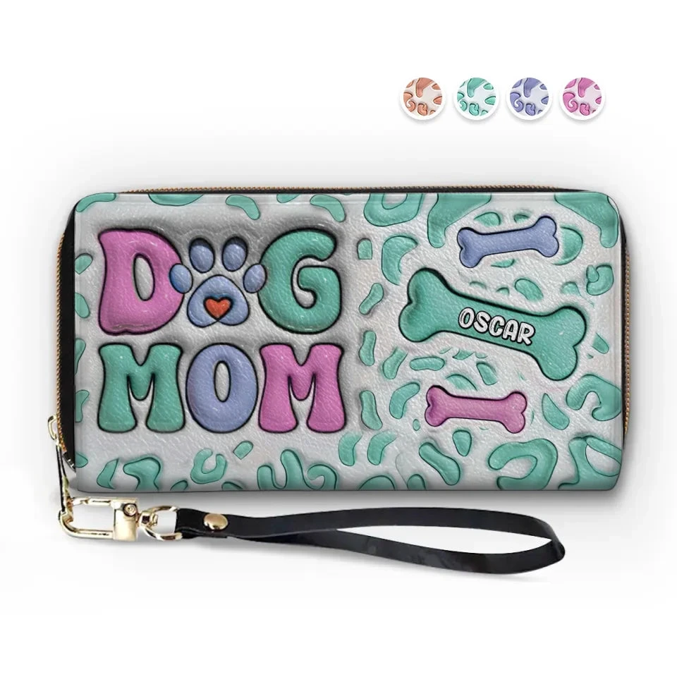 Happiness Is A Bone And A Wagging Tail - Dog Personalized Custom 3D Inflated Effect Printed Leather Long Wallet - Gift For Pet Owners, Pet Lovers 2 Happiness Is A Bone And A Wagging Tail - Dog Personalized Custom 3D Inflated Effect Printed Leather Long Wallet - Gift For Pet Owners, Pet Lovers - Image 2