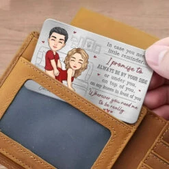 You Make My Heart Happy - Couple Personalized Custom Aluminum Wallet Card - Gift For Husband Wife, Anniversary -Pawfect House Store 6762d16ed3912 927aaa65 23b2 462e b14f af373ce654fd