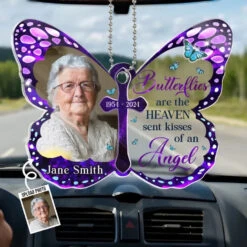 Custom Photo In Memory, We Keep Their Spirit Alive - Memorial Personalized Custom Car Ornament - Acrylic Custom Shaped - Sympathy Gift, Christmas Gift For Family Members