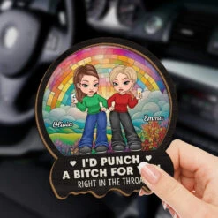 Better Together, Always And Forever - Bestie Personalized Custom Car Visor Clip - Gift For Best Friends, BFF, Sisters -Pawfect House Store 67639de6433f4