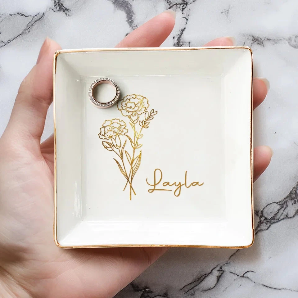 A Best Friend Is A Treasure Chest Of Memories And Laughter - Bestie Personalized Custom Jewelry Dish - Wedding Gift, Bridesmaid Gift For Best Friends, BFF, Sisters 4 A Best Friend Is A Treasure Chest Of Memories And Laughter - Bestie Personalized Custom Jewelry Dish - Wedding Gift, Bridesmaid Gift For Best Friends, BFF, Sisters - Image 4