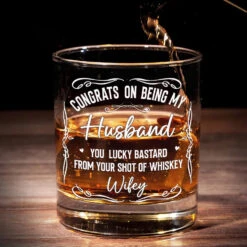 My Love Is Always Yours - Couple Personalized Custom Whiskey Glass - Gift For Husband Wife, Anniversary