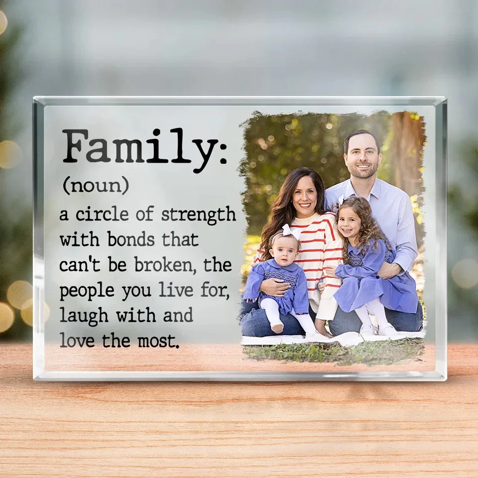Custom Photo A Circle Of Strength With Bonds That Can't Be Broken - Family Personalized Custom Rectangle Shaped Acrylic Plaque - Gift For Family Members 1 Custom Photo A Circle Of Strength With Bonds That Can't Be Broken - Family Personalized Custom Rectangle Shaped Acrylic Plaque - Gift For Family Members