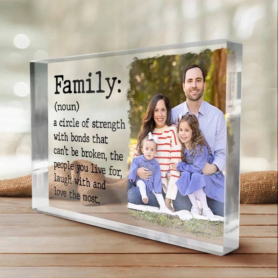 Custom Photo A Circle Of Strength With Bonds That Can't Be Broken - Family Personalized Custom Rectangle Shaped Acrylic Plaque - Gift For Family Members 3 Custom Photo A Circle Of Strength With Bonds That Can't Be Broken - Family Personalized Custom Rectangle Shaped Acrylic Plaque - Gift For Family Members - Image 3