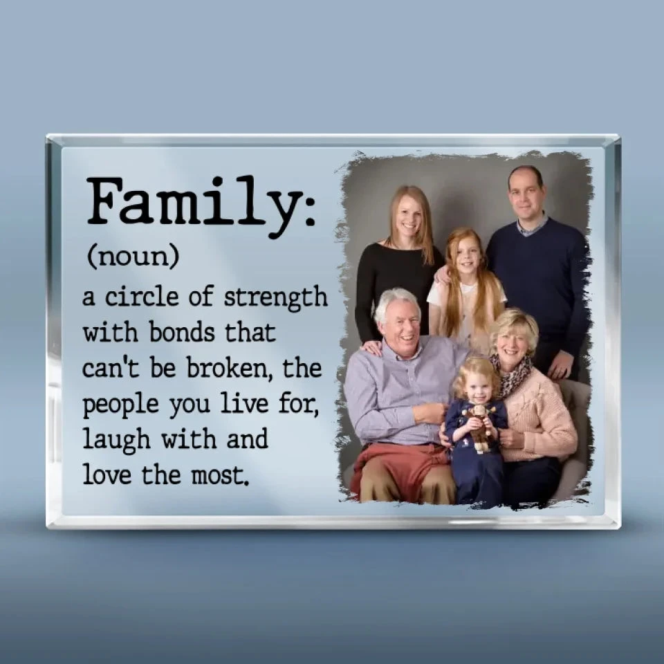 Custom Photo A Circle Of Strength With Bonds That Can't Be Broken - Family Personalized Custom Rectangle Shaped Acrylic Plaque - Gift For Family Members 2 Custom Photo A Circle Of Strength With Bonds That Can't Be Broken - Family Personalized Custom Rectangle Shaped Acrylic Plaque - Gift For Family Members - Image 2
