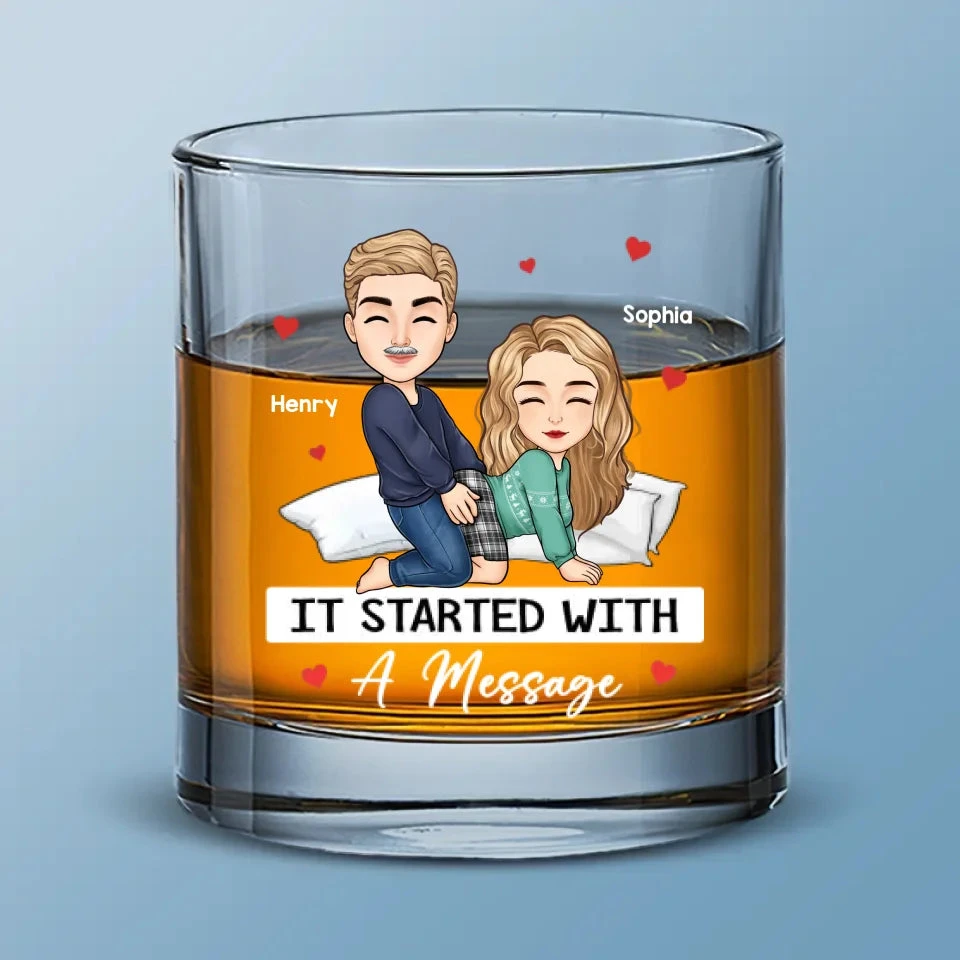 Every Touch Whispers Forever - Couple Personalized Custom Whiskey Glass - Gift For Husband Wife, Anniversary 2 Every Touch Whispers Forever - Couple Personalized Custom Whiskey Glass - Gift For Husband Wife, Anniversary - Image 2