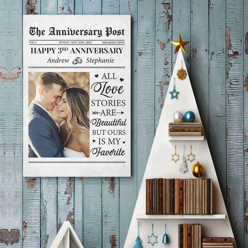 Custom Photo All Love Stories Are Beautiful But Ours Is My Favorite - Couple Personalized Custom Vertical Poster - Gift For Husband Wife, Anniversary 4 Custom Photo All Love Stories Are Beautiful But Ours Is My Favorite - Couple Personalized Custom Vertical Poster - Gift For Husband Wife, Anniversary - Image 4